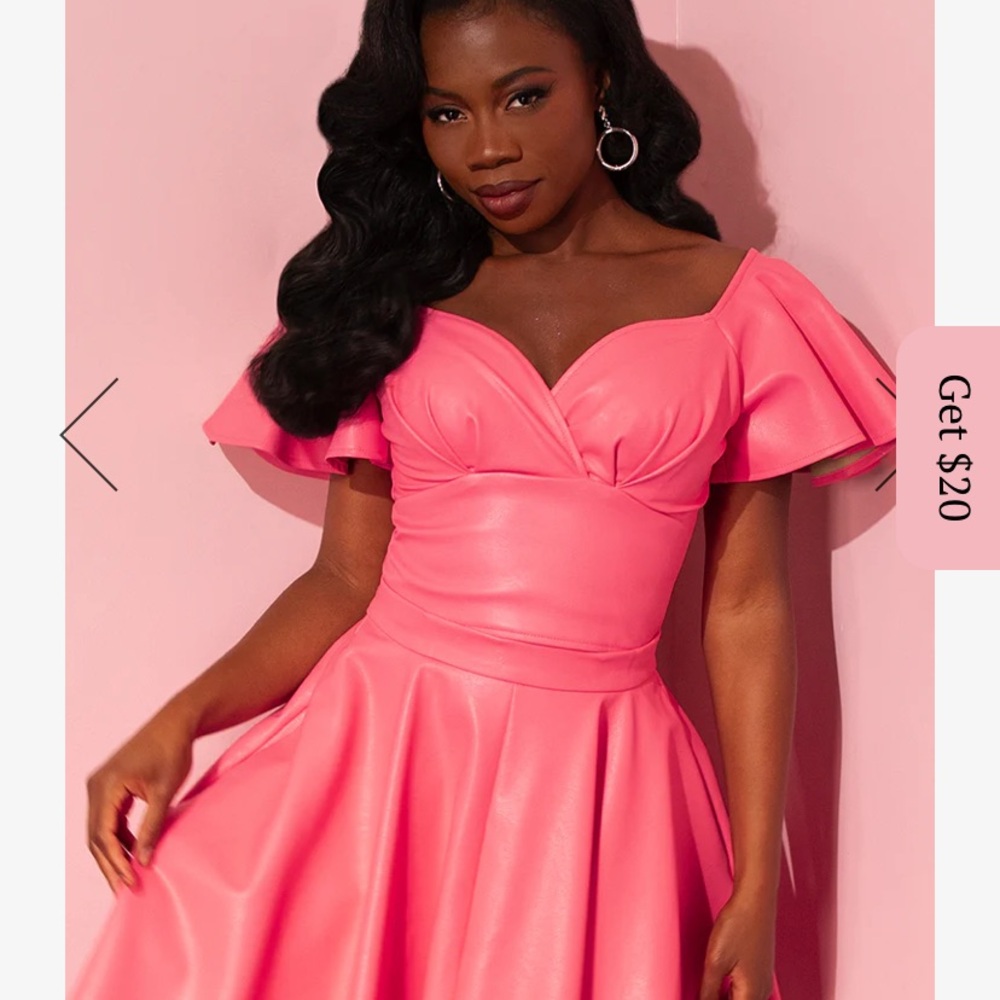 Elegant Pink Off-Shoulder Dress